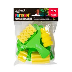 MONT MARTE PATTERN FOAM Roller 4pc